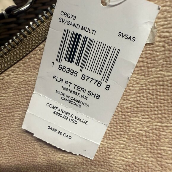coach Teri Shoulder Bag In Signature Canvas With Floral Print cbg73 - Picture 9 of 9